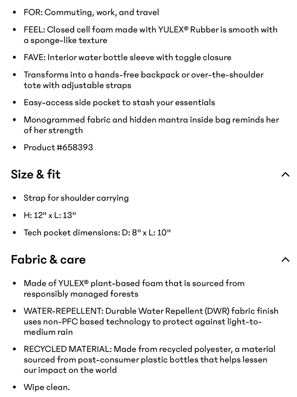 Revive Convertible Backbag - Athleta - Picture 8 of 8